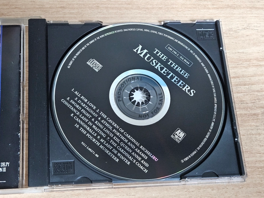 The Three Musketeers - OST (홍보용 CD) 이미지