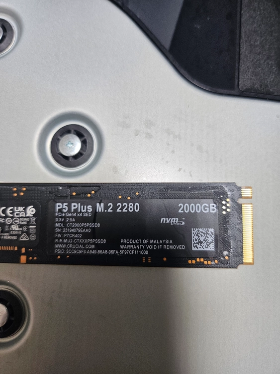 마이크론 크루셜 P5 PLUS 2TB nvme ssd - 안심되는 중고거래