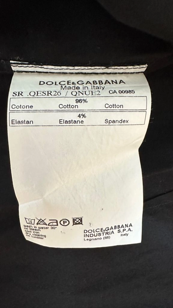 돌체앤가바나 dolce gabbana 블랙 기본 셔츠 이미지