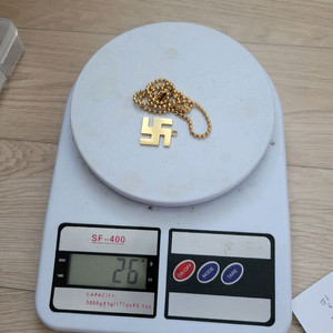 순금 목걸이 체인 세트 이미지