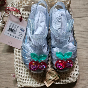 콩제슬래드 체리 핑크,글리터블루 샌들 이미지