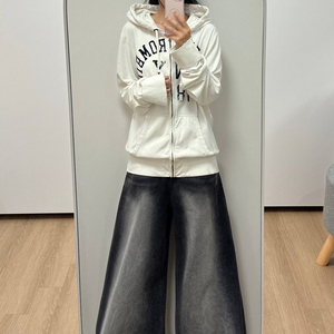 아베크롬비 NY 화이트 후드집업 이미지