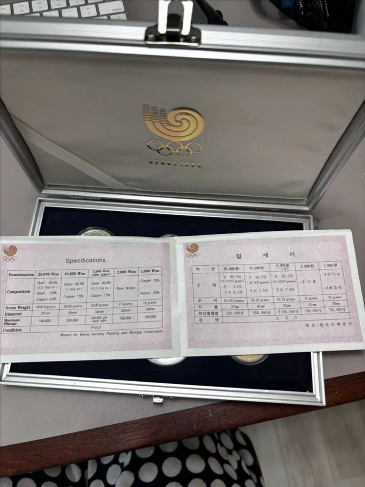 88올림픽기념주화 6종 이미지