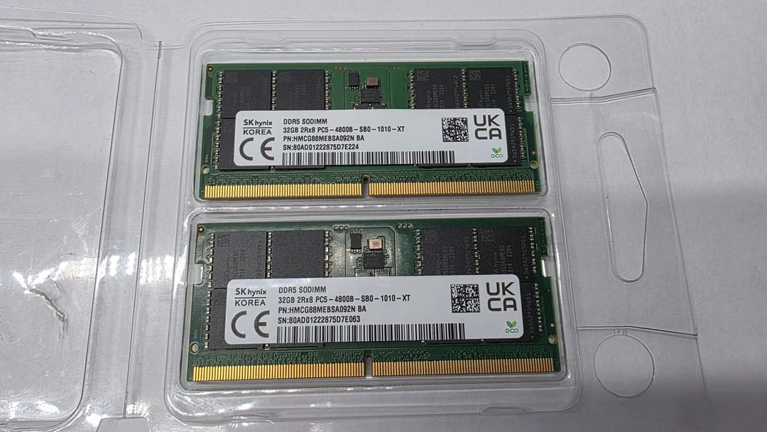 하이닉스 노트북용 DDR5 64GB(32GB*2) 4800MHz - 안심되는 중고거래