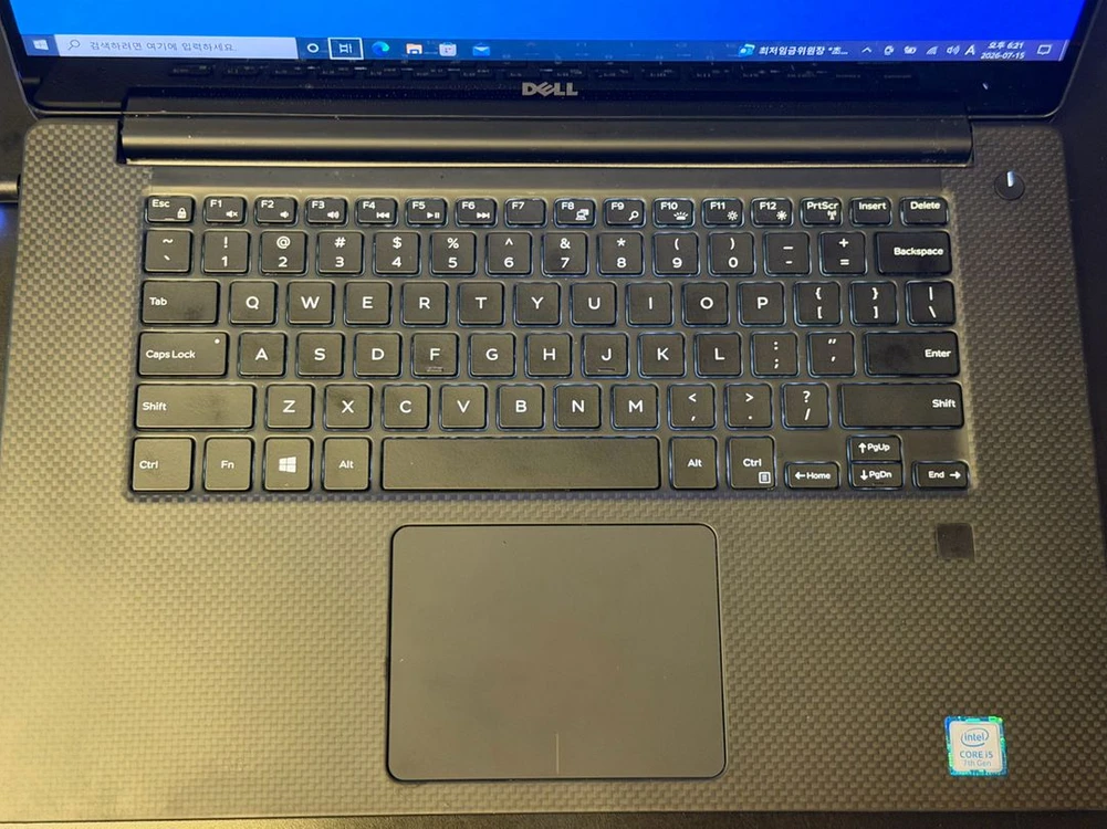 Dell xps15 9560 4k 이미지