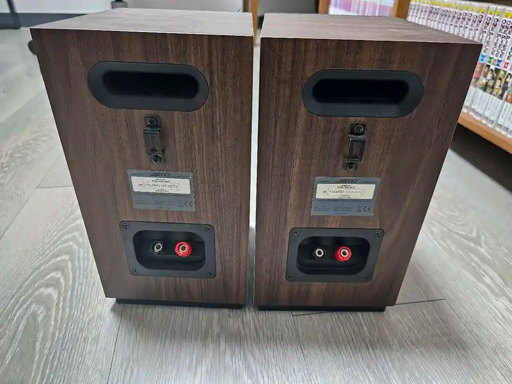 Jamo S 801 Walnut 북쉘프 패시브 스피커 이미지