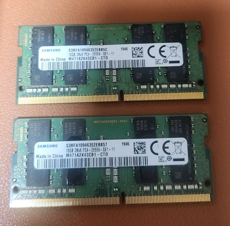 삼성 DDR4 노트북 메모리 16GB 2개 이미지