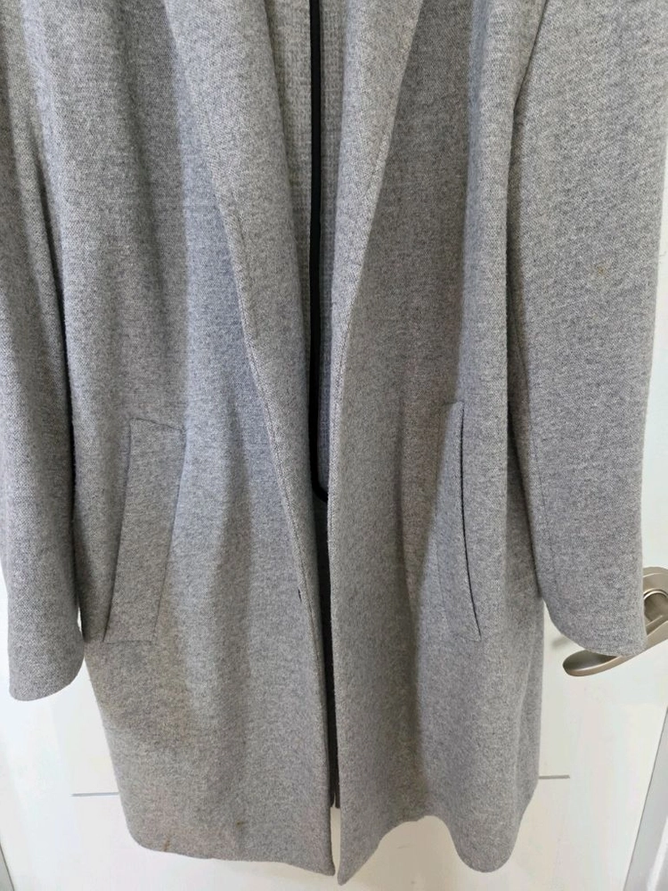 ZARA MAN 남성 롱코트 XL 그레이 남성코트 이미지