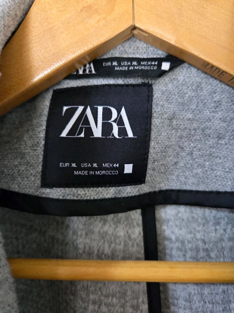 ZARA MAN 남성 롱코트 XL 그레이 남성코트 이미지