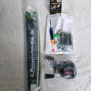민물 루어 낚시대 풀 세트 (새상품) 이미지