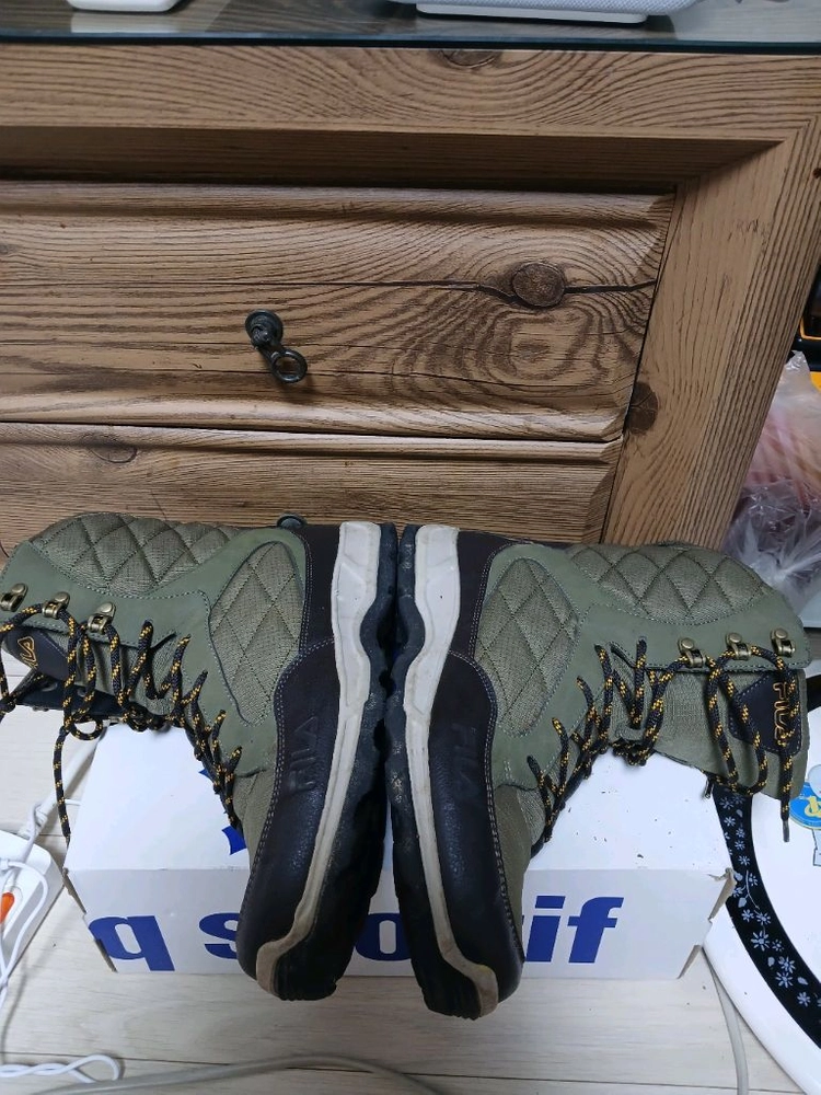FILA(휠라) 남성용 퀼팅 방한 하이킹 부츠(270mm) 이미지
