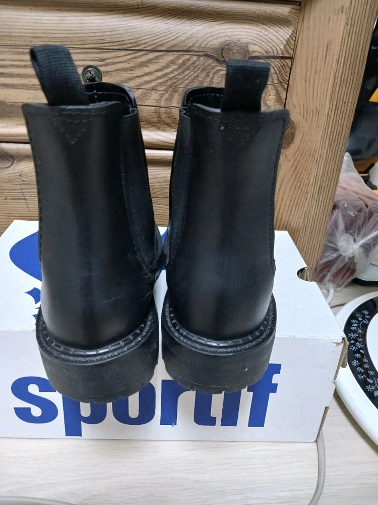 무신사 스탠다드 블랙 첼시 레인 부츠(270mm) 이미지