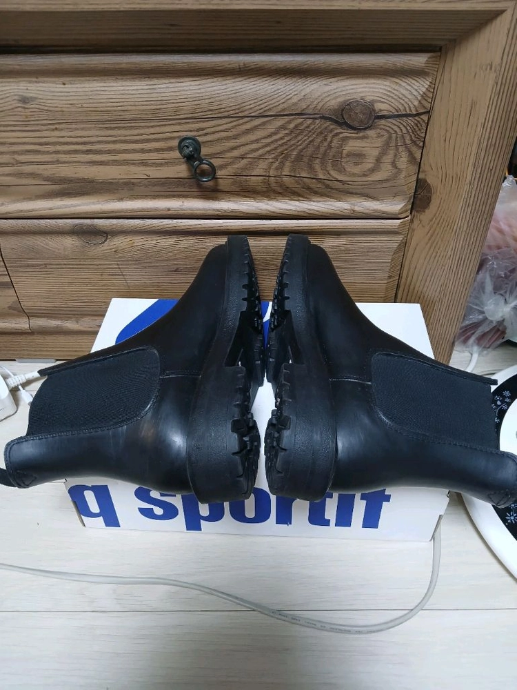 무신사 스탠다드 블랙 첼시 레인 부츠(270mm) 이미지