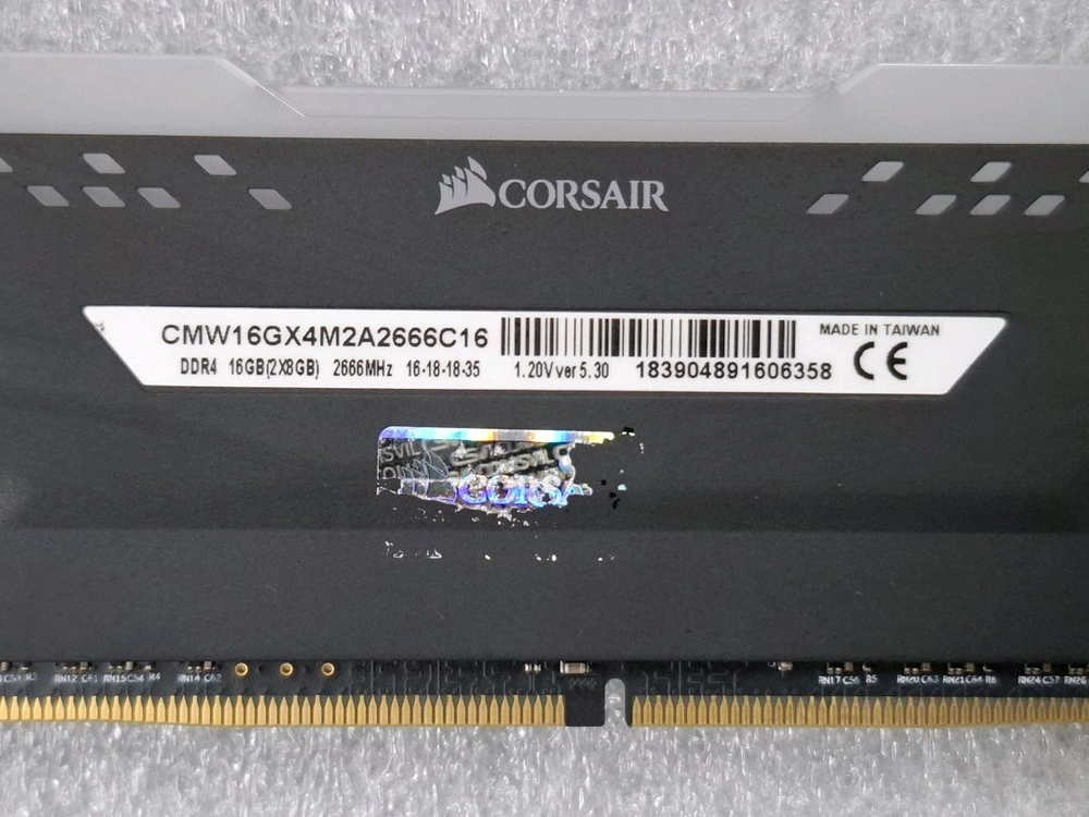 컴퓨터 CORSAIR 메모리 DDR4 2666V 16GB (8GB 2개) 이미지