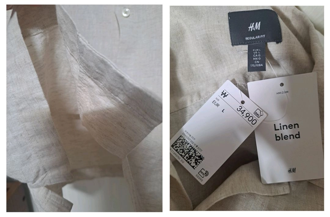 100-105)H&M 린넨 셔츠 이미지