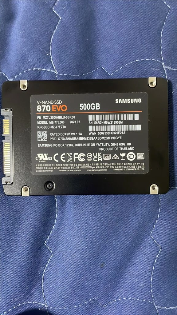 삼성전자 870 evo sata ssd 500GB 이미지
