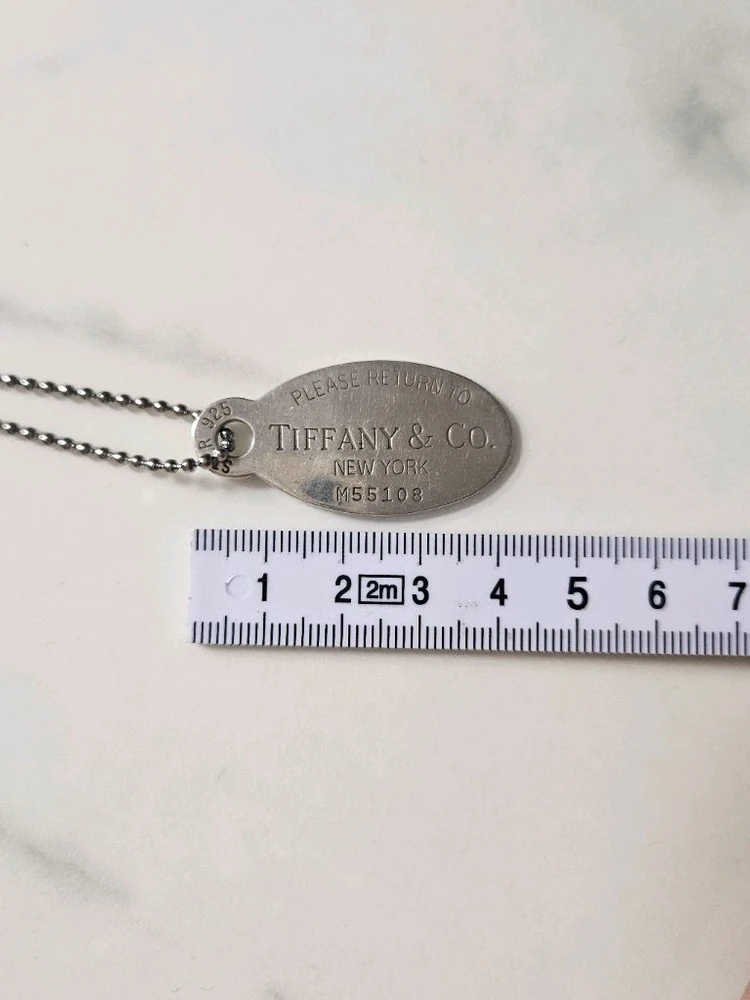 티파니앤코 리턴투하트 태그 볼체인 목걸이 정품 이미지