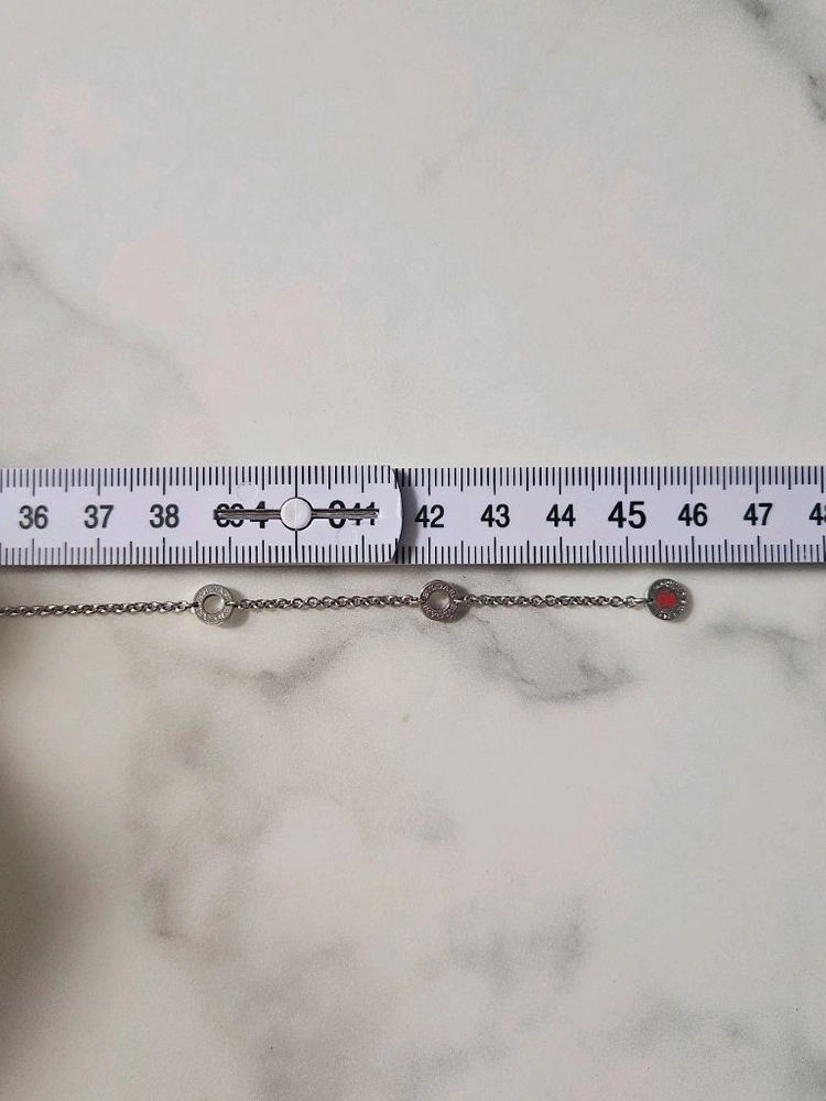 불가리 비제로원 세이브더칠드런 오닉스 실버 목걸이 이미지