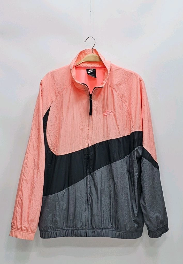 NIKE 나이키 NSW 빅스우시 우븐 바람막이 자켓 / 남 L (추천 105이상) 인디핑크 다크그레이 이미지