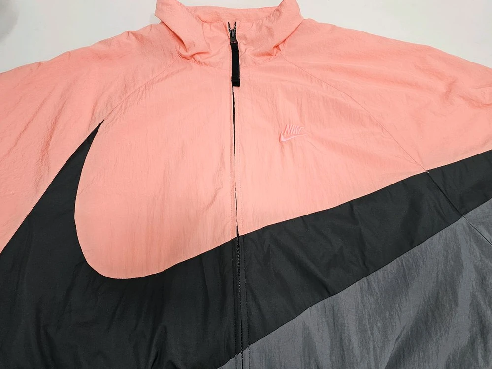 NIKE 나이키 NSW 빅스우시 우븐 바람막이 자켓 / 남 L (추천 105이상) 인디핑크 다크그레이 이미지
