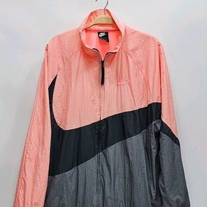 NIKE 나이키 NSW 빅스우시 우븐 바람막이 자켓 / 남 L (추천 105이상) 인디핑크 다크그레이 이미지