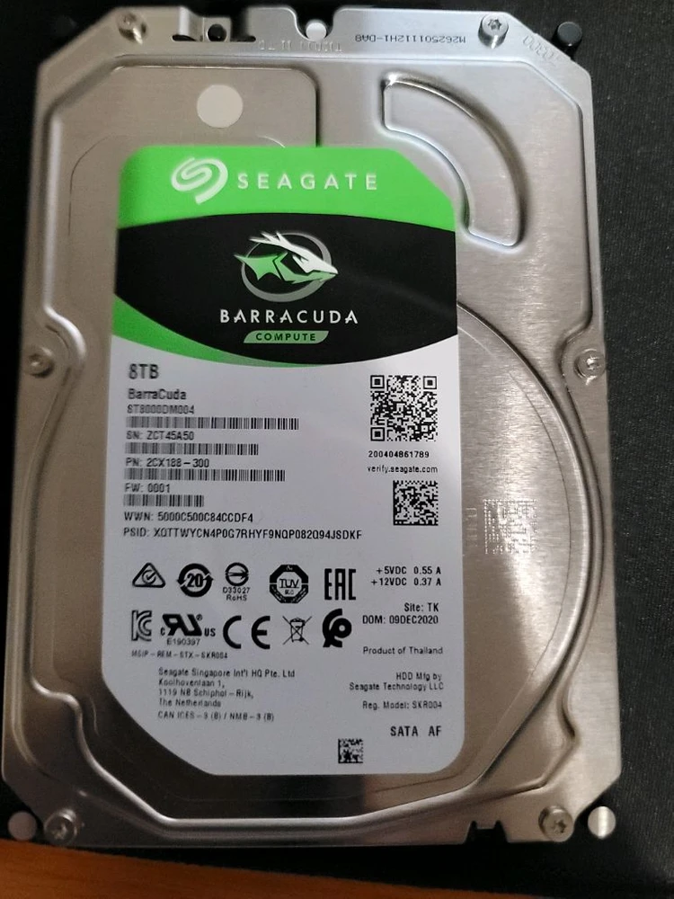 SEAGATE BARRACUDA HDD 8TB 판매합니다. 이미지