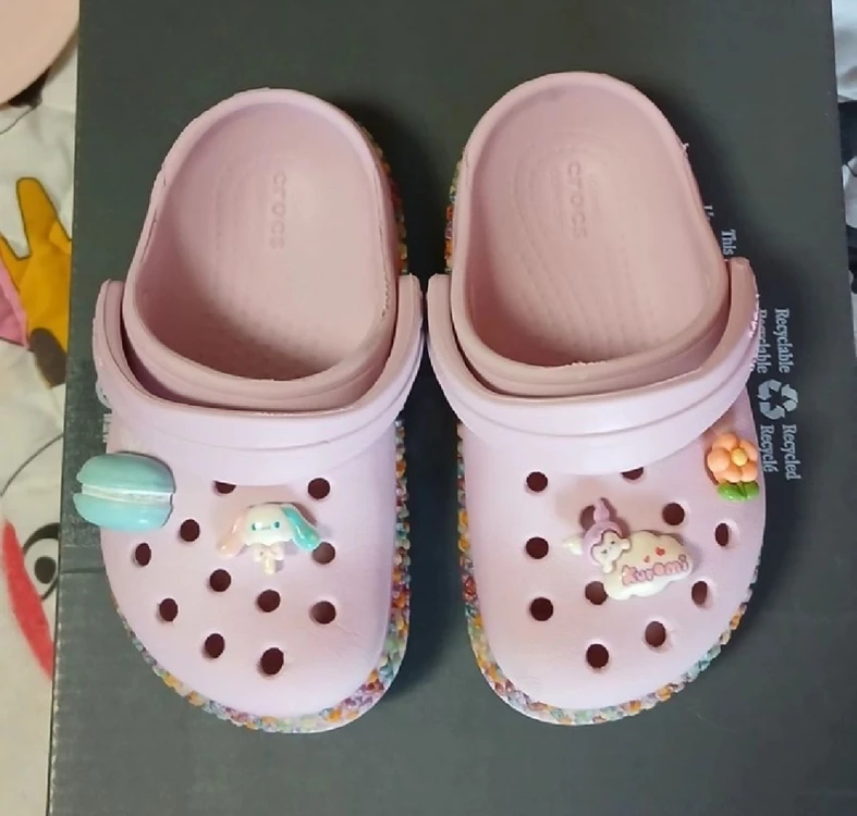 크록스정품 C7 140 잼잼밴드 지비츠포함 이미지