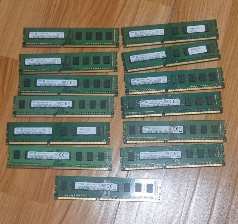 DDR3 메모리 4GB 10개 세트 이미지