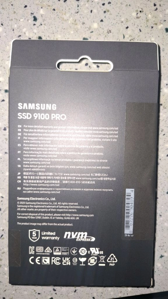 9100 PRO 4TB 미개봉 130 이미지