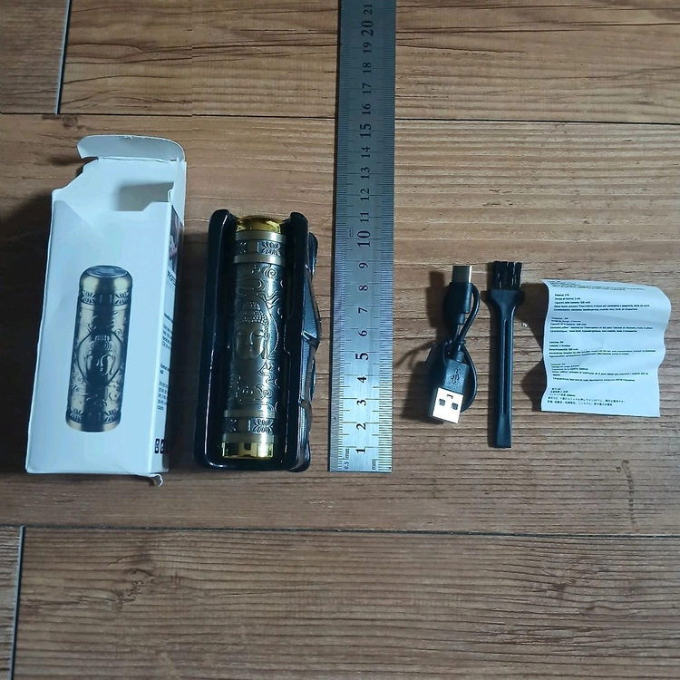 새상품 / C충전 면도기 전기면도기 올금속 금장황동 휴대용 여행용 차량용 출장용 이미지