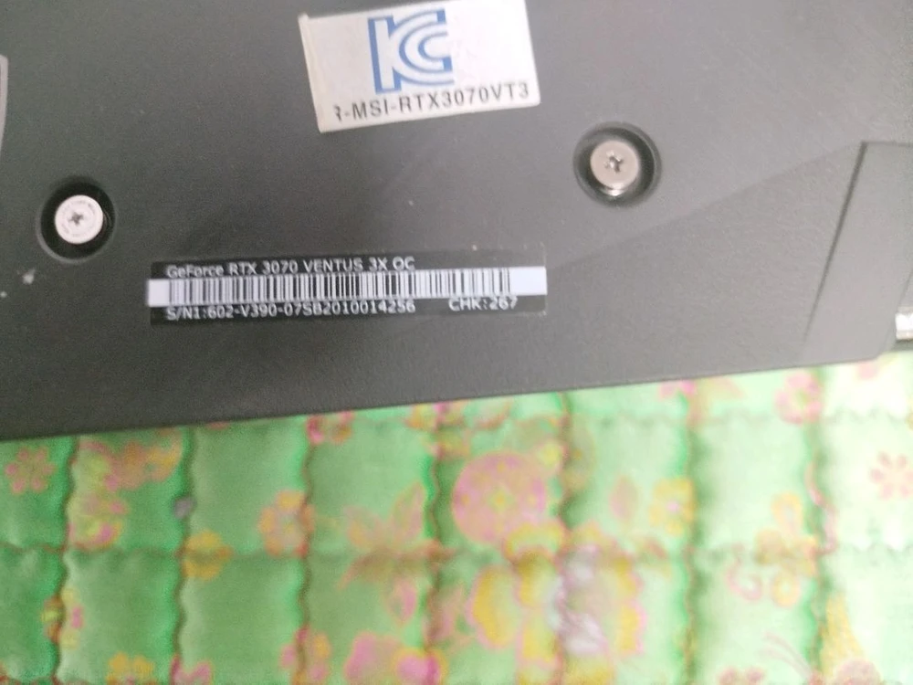 MSI 지포스 RTX 3070 벤투스 3X OC 전주시 이미지