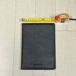 샘소나이트 블랙 가죽 서류 지갑 이미지