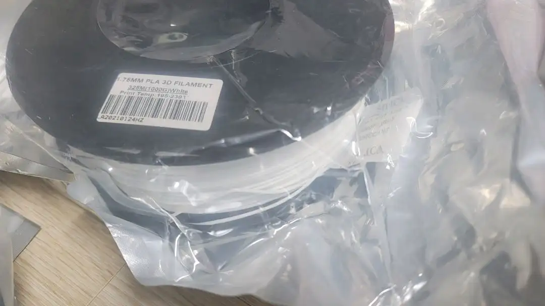 미개봉)3D프린터 필라멘트 1.75mm PLA 3D 프린터 필라멘트 1kg 검정 이미지