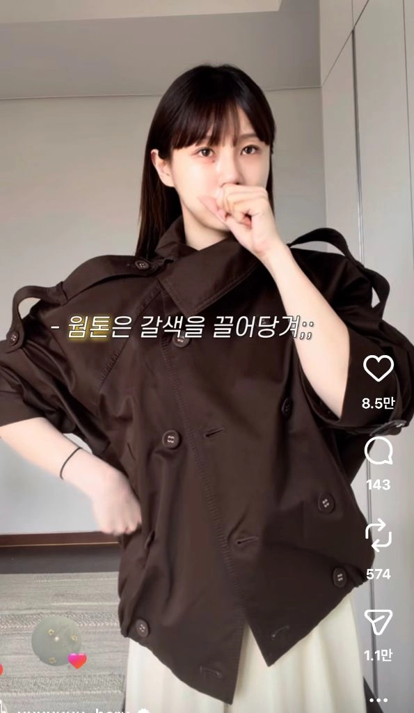 아크네스튜디오 쇼트트렌치코트 이미지