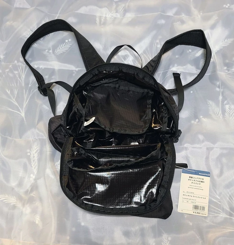 몽벨 포켓터블 라이트팩 10L 백팩 가방(새상품) 몽벨(mont-bell) 포켓터블 라이트팩10L (새상품) 이미지