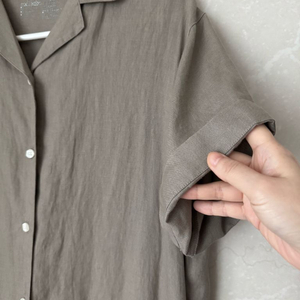 무인양품 MUJI 브랜드 린넨100 롱원피스 판매 이미지
