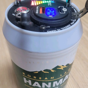 캠핑 갬성 맥주캔 파워뱅크 맥뱅(12.6V 12.6A) 이미지