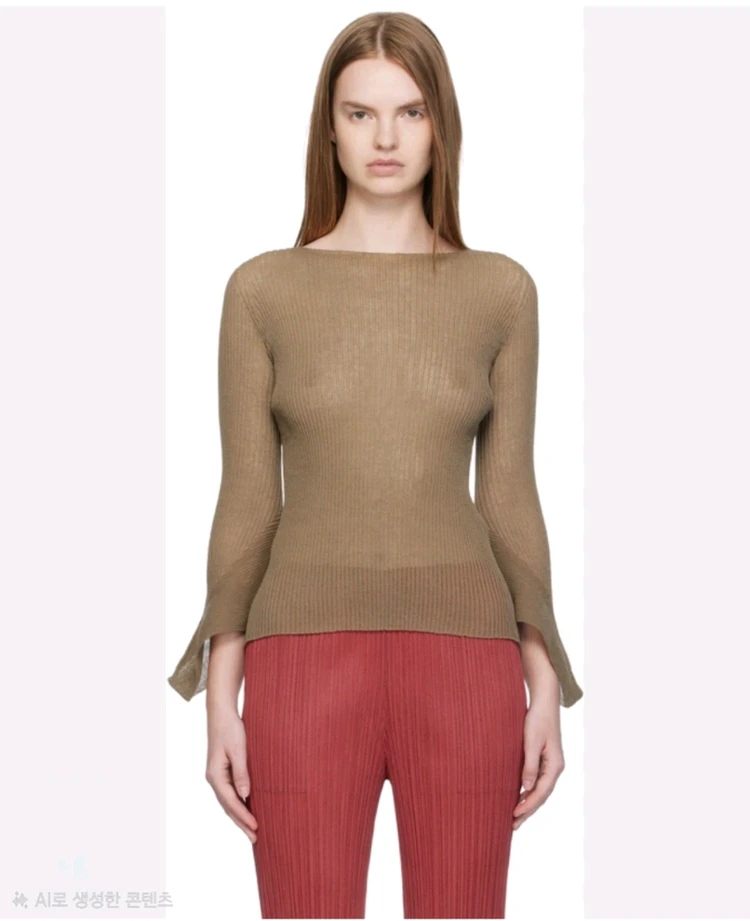 이세이미야케 SPIKELET KNIT 니트 탑,플리츠플리즈 이미지