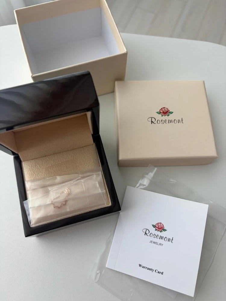 로즈몽 14K 로즈 체인 반지 RA24C05S 새것 이미지