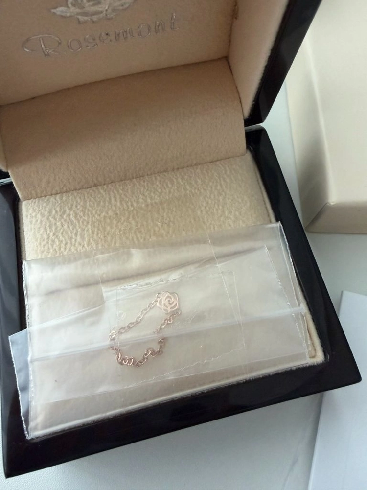 로즈몽 14K 로즈 체인 반지 RA24C05S 새것 이미지