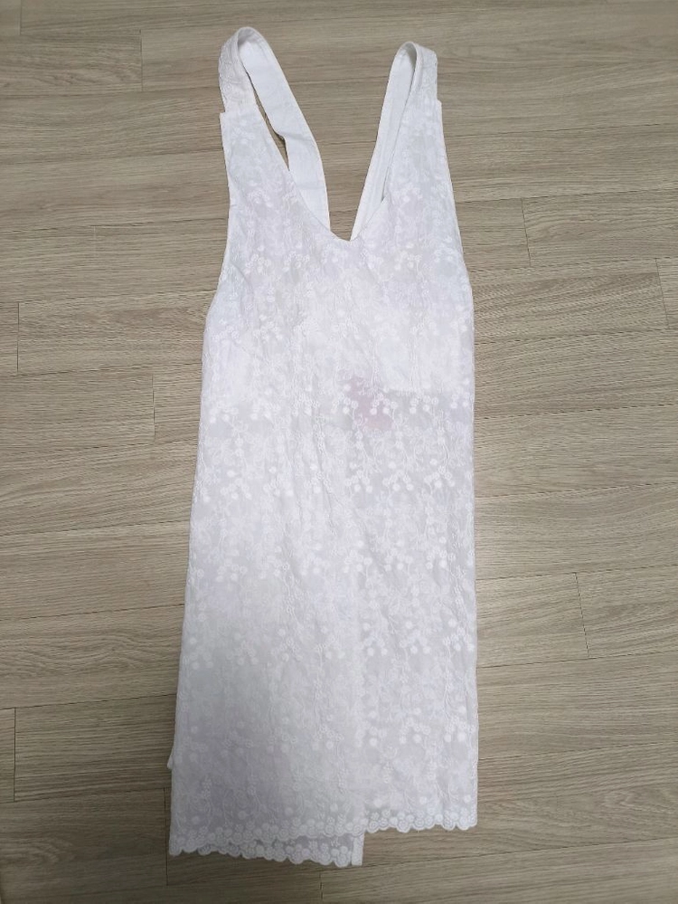 미사용)핸드메이드 레이스 앞치마 이미지