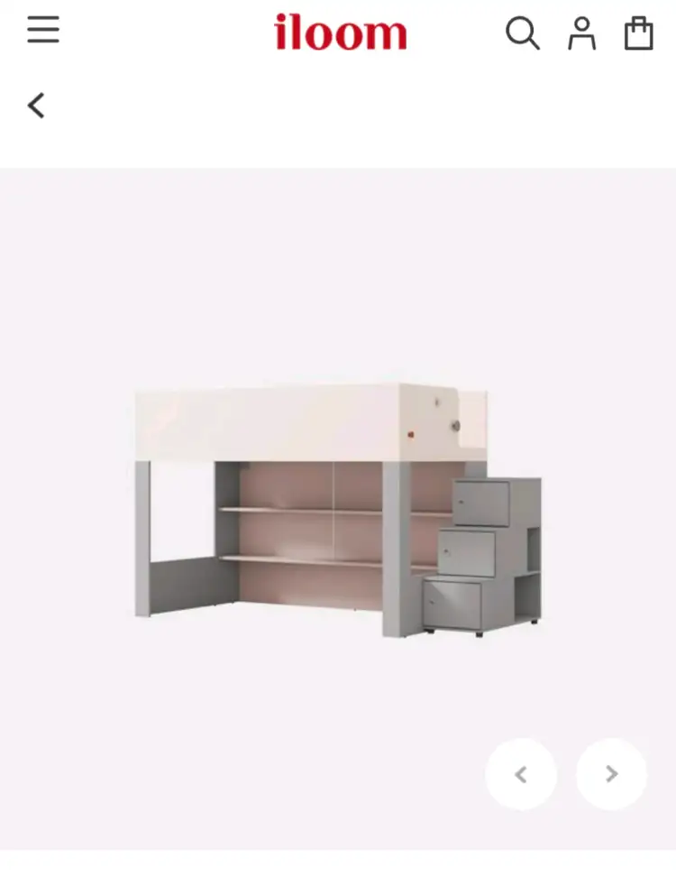 일룸 키니 벙커침대 (계단장형,우) 이미지