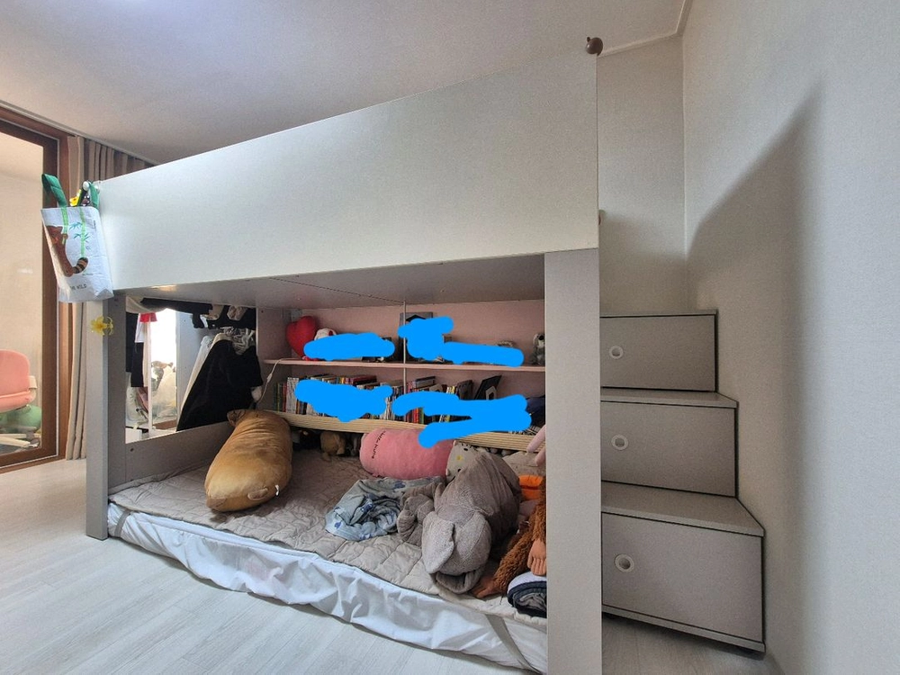 일룸 키니 벙커침대 (계단장형,우) 이미지
