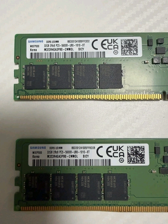 삼성 ddr5 , ddr4 각 16gb 2개씩팝니다 - 안심되는 중고거래