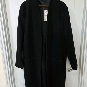 ZARA MAN 블랙 롱 가디건 코트 XL 남성코트 이미지