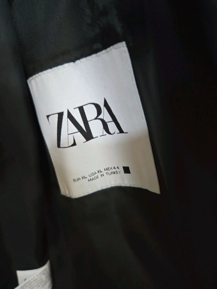 ZARA MAN 블랙 롱 가디건 코트 XL 남성코트 이미지