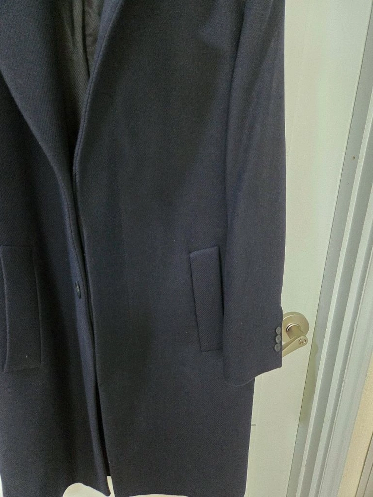 ZARA MAN 블랙 클래식 롱 코트 XL 남성코트 이미지