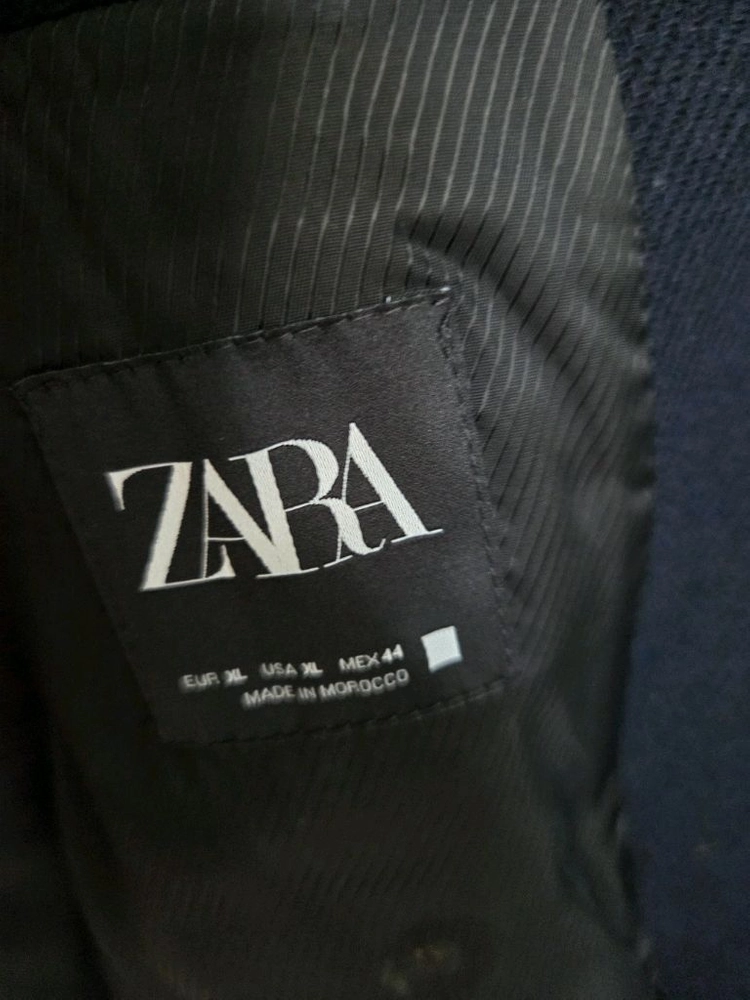ZARA MAN 블랙 클래식 롱 코트 XL 남성코트 이미지