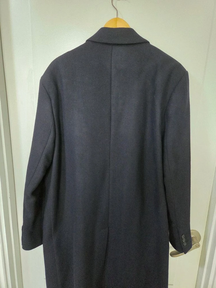 ZARA MAN 블랙 클래식 롱 코트 XL 남성코트 이미지