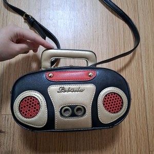 빈티지 블루투스 스피커 크로스백 이미지
